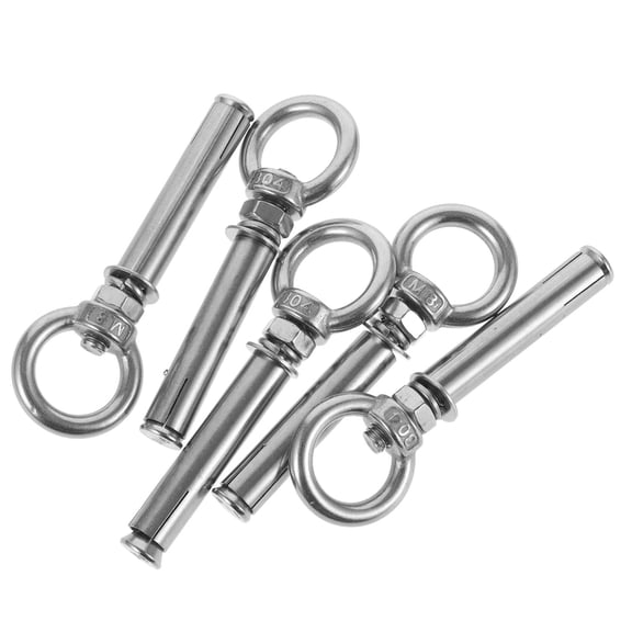 ELAYARD Set of 5 Heavy Duty Stainless Steel Tie Out Stakes for Outdoor Use and Camping