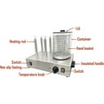 thumbnail image 3 of Hot Dog Warmer Sausage Grilling Machine Commercial Grilled Hot Dog Machine with Temperature Control and 4 Heating Rods, 3 of 17