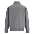 thumbnail image 6 of Men's Classic Gingham Plaid Collared Windbreaker Jacket, Full Zip Long Sleeve Loose Fit Coat with Pockets, Fall Winter Casual Outerwear for Hiking Travel Work, 6 of 6