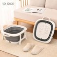 thumbnail image 4 of Collapsible Dishwasher Bowl with Drain Plug Collapsible Wash Basin Kitchen Storage Bin, 4 of 5