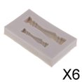 thumbnail image 1 of Paquete de 3-6 moldes de silicona para manualidades con romana, tapete para Fondant, decoración de pasteles, horneado 6 piezas, 1 of 10