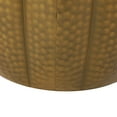 thumbnail image 4 of Noble House Perrotto Metal Mandala Pumpkin Side Tables, Set of 2, Brushed Antique Gold, 4 of 9