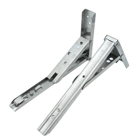 

LongYTong 2 Pcs Shelf Brackets Triangle Shelf Bracket Practical Bracket Folding Shelf Wall Mounted Bracket