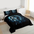 thumbnail image 3 of Castle Fairy Animal Wolf Twin Comforter Sets,Bohemian Dreamcatcher Bedding Set, 3 of 8