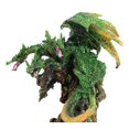thumbnail image 6 of Fantasy Three Headed Green Dragon Hydra Perching On Ancient Tree Figurine 5"H, 6 of 9
