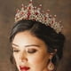 thumbnail image 4 of Tocado, piedras preciosas de lujo diamantes aleación tiara cena boda estilo tiara mujeres damas de honor novia niña MFZFUKR 223525-2, 4 of 8