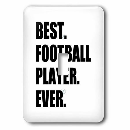 3dRose Best Football Player Ever - fun gift for soccer or American football, Double Toggle (List Of Best Soccer Players Ever)