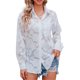 thumbnail image 2 of SAYOO Camisas elegantes para mujer, blusa de gasa con botones de manga larga de jacquard de color puro SAYOO  S M L XL XXL, 2 of 9