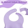 thumbnail image 3 of HEQUSIGNS Silicone Baby Feeding Set, Dark Purple, 8 Piece, 3 of 15