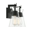 thumbnail image 5 of Lakewood 2-Light Bathroom Vanity Light in Matte Black, 5 of 5