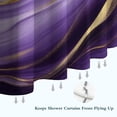 thumbnail image 6 of Purple Gold Marble Pattern Shower Curtain 72"x72" ,Bathroom Decorative Shower Curtains Set with 12 Hooks,Modern Waterproof Washable Shower Curtain, 6 of 6