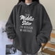 thumbnail image 2 of Camiseta de manga larga con cuello redondo y estampado informal a la moda para mujer Pompotops  gfhjh23985, 2 of 5