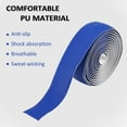 thumbnail image 3 of Tignapoo High-Density PU Bicycle Handlebar Tape in Yellow - Comfortable, Shock-Resistant Grip with Anti-Slip EVA Foam, Includes End Plugs for Secure Fit and Easy Installation, 3 of 6