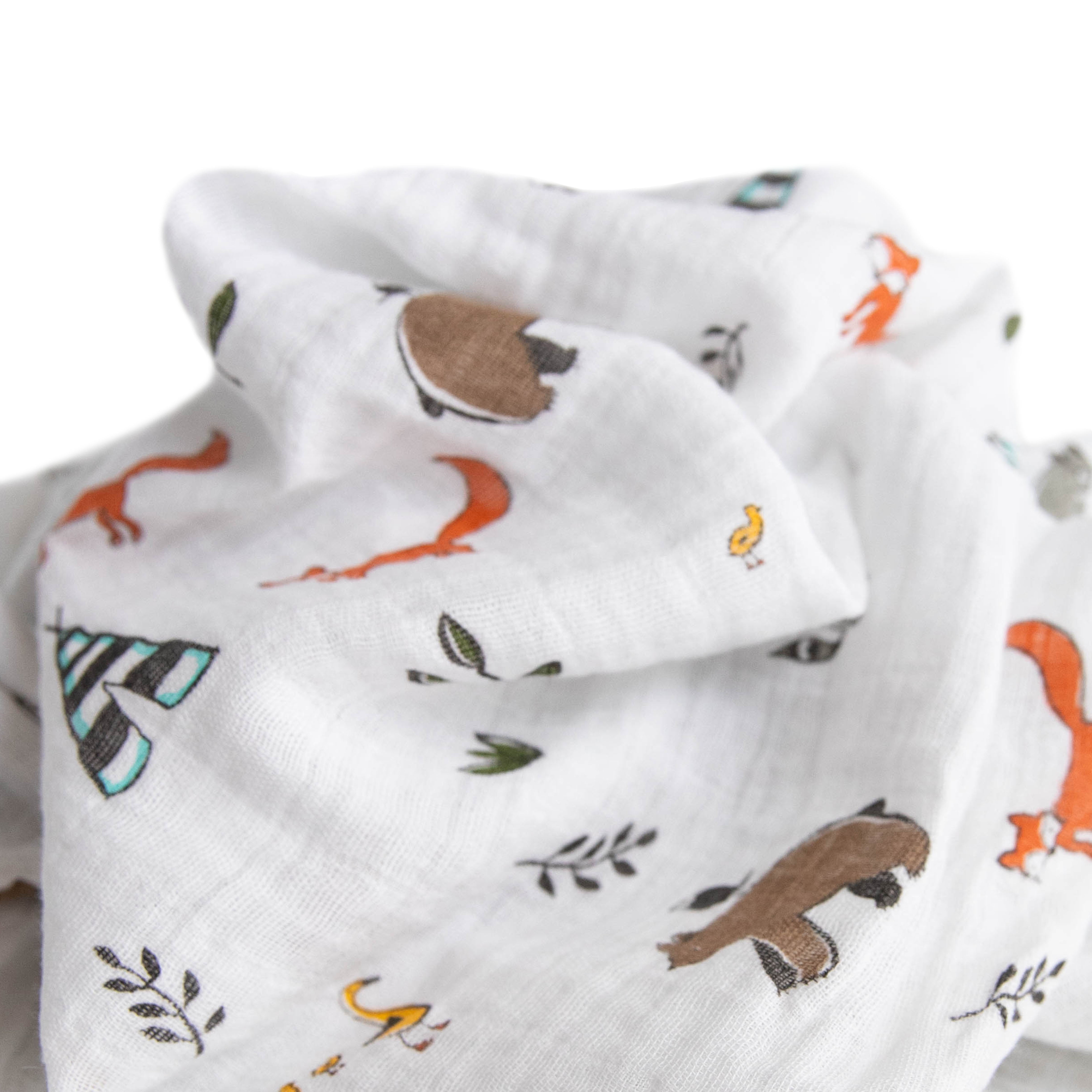Little Unicorn Swaddle Blanket for Newborns, Toddler Muslin Blanket - Forest Friends