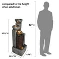 thumbnail image 7 of 42.91" H Water Fountain Outdoor Garden Waterfall Fountains Indoor Bowl Cascading Water Feature with Led Lights 4-Tier for Home Deck Patio Porch Yard Decor, 7 of 7