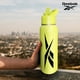 thumbnail image 2 of Botella de agua Reebok de acero inoxidable de 950 ml con tapa de pajita, color amarillo, 2 of 7