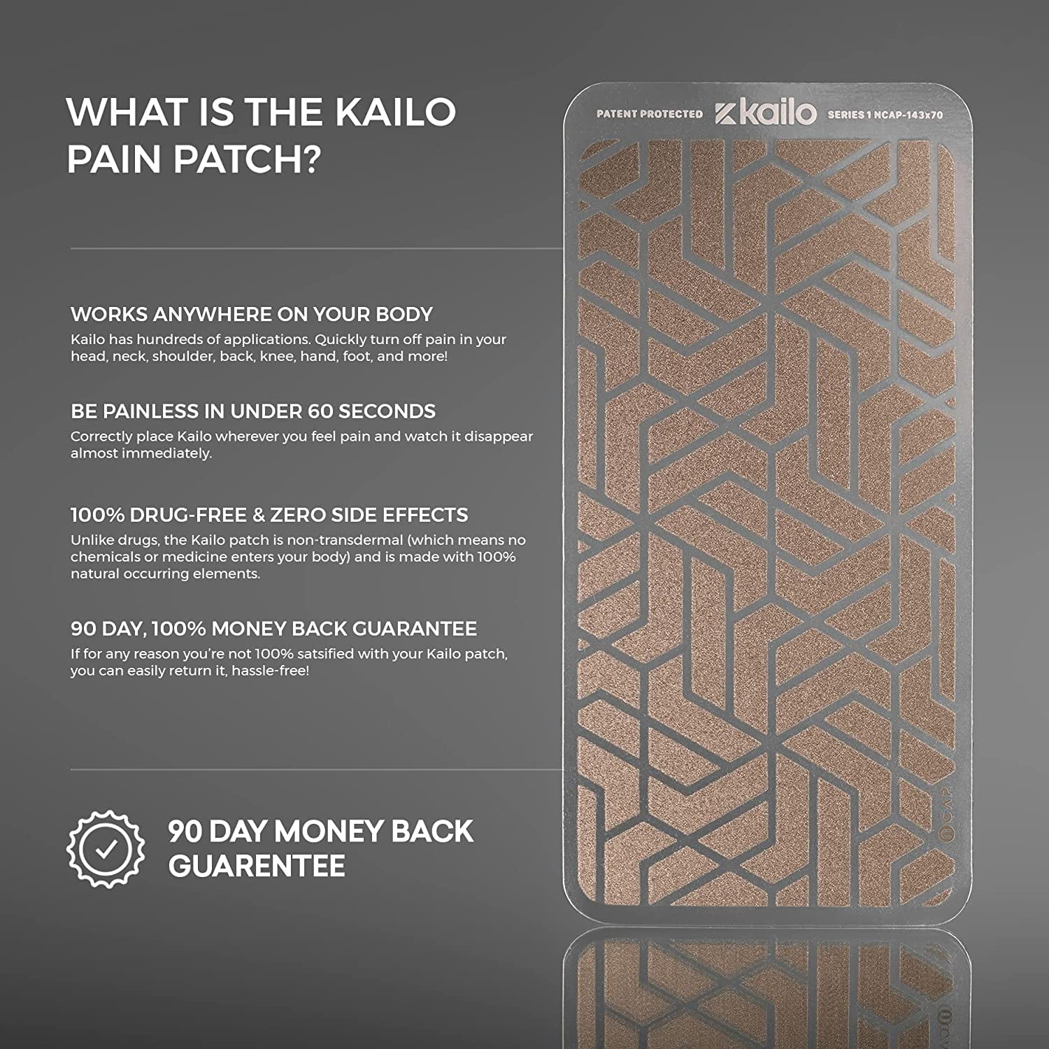 Kailo™/Element Adhesive 10 Pack - Made Especially for the Kailo™ and E –  Kailo Pain Patch