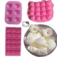 thumbnail image 2 of Molde de silicona para helado de Hello Kitty, DIY para jabón molde para pastel, Chocolates, paletas, congelador, herramientas para hornear Chocolate, molde lindo, 2 of 4
