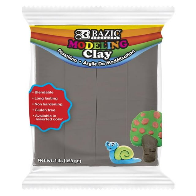 Bazic Products 3335 Pâte à Modeler Grise 1 Lb