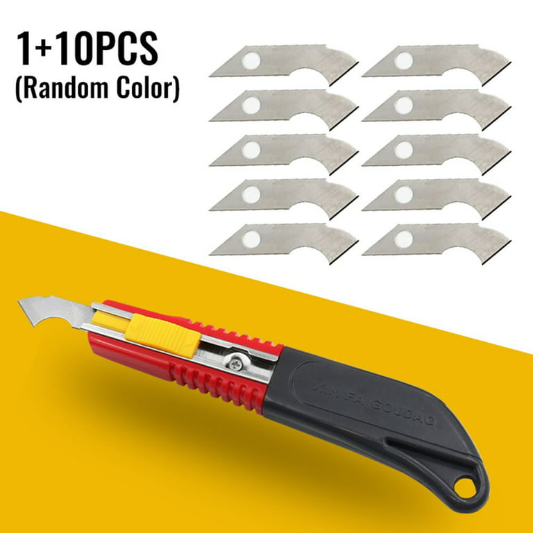 1 Pcs Cutter With 10 Blades For Acrylic Plastic Sheet Plexiglass Cutter  Plastic+Steel Blade Professional Hand Tools