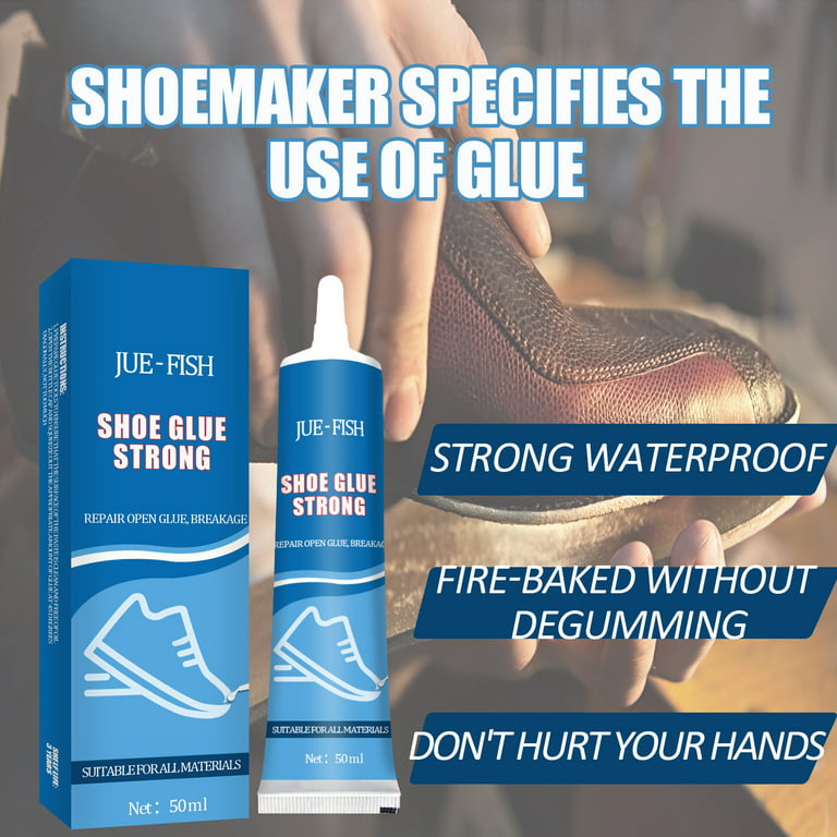 Shoe Glue - Professional Grade, Clear Sole Quick Dry Repair Formula Works  in Seconds Adhesive, Waterproof for All Shoe, 50 ML