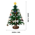 thumbnail image 3 of Boovnll Mini Christmas Tree, Christmas Gift Decoration Plywood Wooden Christmas Tree Hand-Assembled Children's Gift Desktop Window Decoration, Christmas Tree, Small Christmas Tree, 3 of 6