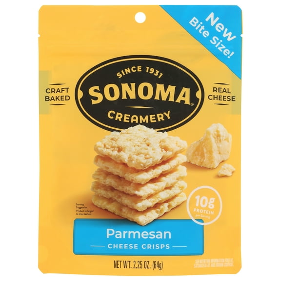 Pack of 12, Sonoma Creamery Parmesan Cheese Crisps, 2.25 oz