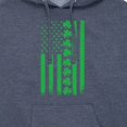 thumbnail image 3 of Instant Message - Lucky USA Flag - Men's Pullover Hooded Fleece Sweatshirt, 3 of 7