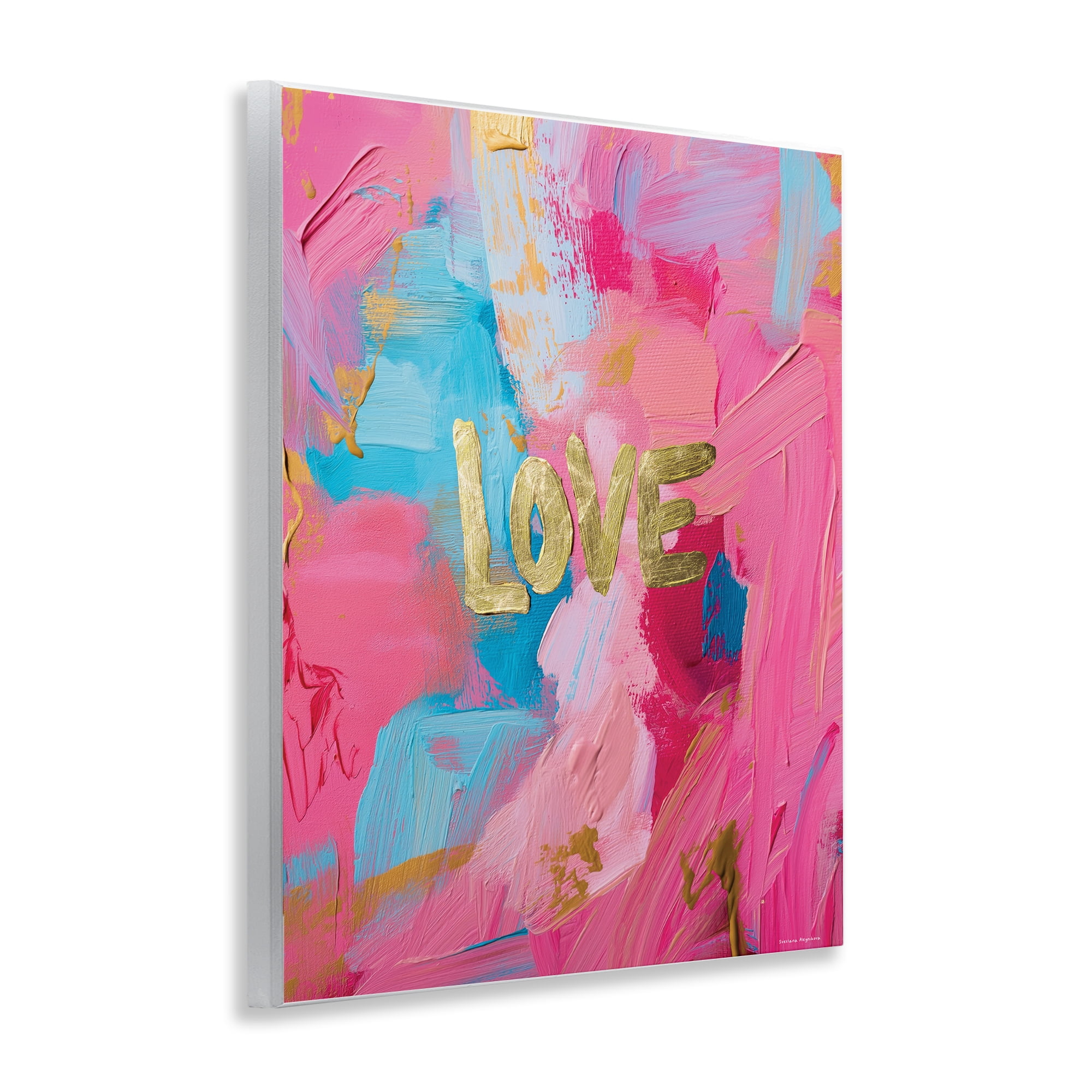 Stupell Industries Glam Love In Motion Wall Plaque Art, design by Svetlana Aleynikova