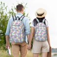 thumbnail image 4 of Disketp Sea Turtles print Canvas Backpack Lightweight Travel Daypack Student Rucksack Laptop Backpack-Medium, 4 of 5