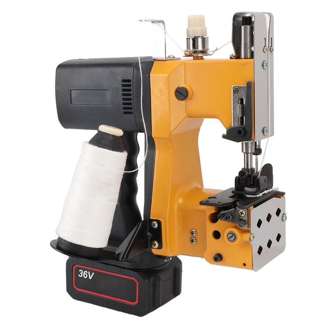 Cordless Bag Sewing Machine, 36V Portable Bag Closing Machine 1500-1700 Stitches Per Min Electric Stitching Machine for Burlap Sack, Canvas, Feed Sacks, Rice Bags