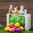 thumbnail image 3 of JOYIN Huevos de Pascua con la palabra de Pascua de resina centro de mesa, decoraci&oacute;n de 4 conejos, conejito y huevo, figura para decoraci&oacute;n del hogar y la oficina, 3 of 9