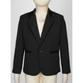 thumbnail image 4 of YIZYIF Kids Boys Long Sleeve Formal Gentleman Suit Blazer One-Button Coat for Evening Party Magic Show, 4 of 7