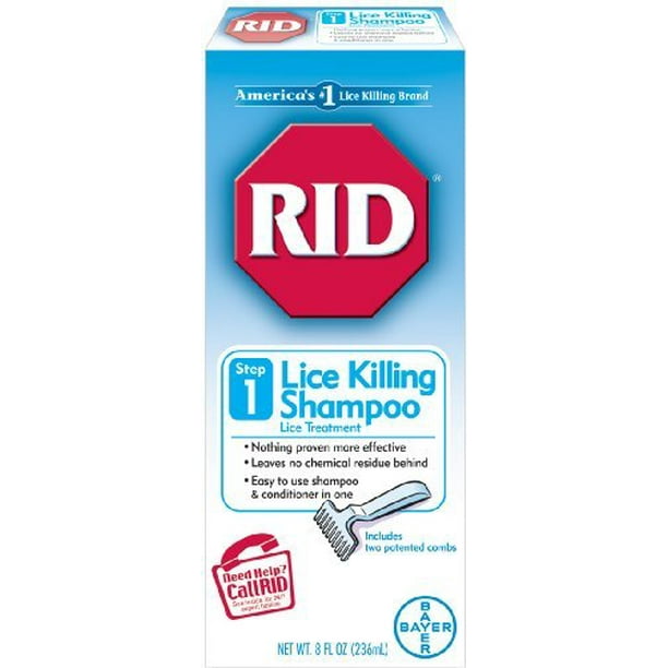 RID Lice Killing Shampoo, Proven Effective Head Lice Treatment for Kids and Adults, Includes Nit