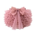 thumbnail image 1 of Robes Filles Tutu Été Pompon Couleur Unie Jupe Fesses Robe Filles Rose 4-5 Ans, 1 of 4