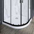 thumbnail image 3 of Sunny Shower 38 in. W x 38 in. D x 72 in. H Black Finish Quadrant Enclosures in Sliding Shower Doors, 3 of 10