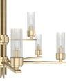 thumbnail image 4 of Hunter - Gatz 9-light Alturas Gold, Large Chandelier, Dimmable, Modern Style, Candle Shaped, for Bedrooms, Dining, Living Rooms - 19787, 4 of 7