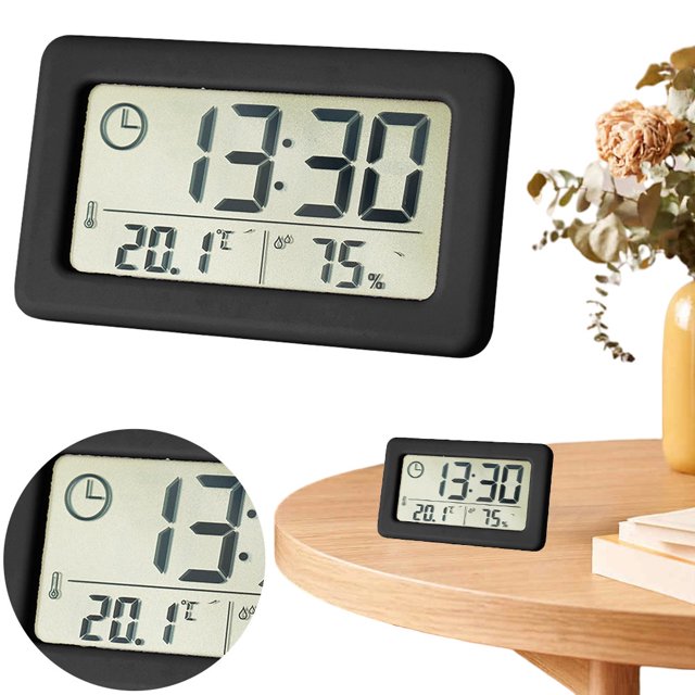 Reloj Pared Digital Pantalla LCD Con Pilas para La Cabecera Del