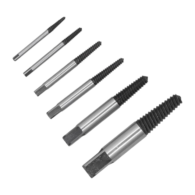 Garosa Screw Extractor Set,Screw Remover Drill Bits,6PCS Screw Extractor Toughness Exquisite Practical Lightweight Portable Broken Screw Extractor