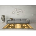 thumbnail image 3 of Ahgly Company Indoor Rectangle Abstract Brown Modern Area Rugs, 8' x 10', 3 of 4