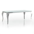 thumbnail image 2 of Furniture of America Edi Metal 7-Piece Dining Table Set in White and Black, 2 of 8