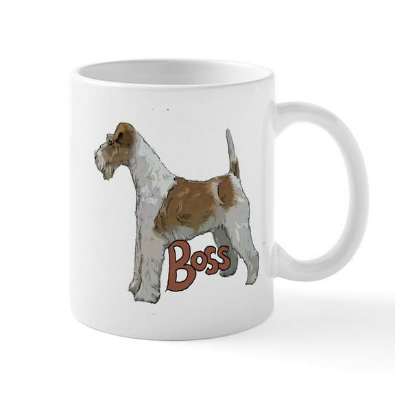 CafePress - Wirehaired Fox Terrier Mug - 11 oz Ceramic Mug - Novelty Coffee Tea Cup