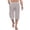 Light Gray_005, variant on Domuza Men's Linen Capri Pants Casual Lightweight 3/4 Baggy Pants Drawstring Elastic Waist Beach Yoga Pants with Pockets Navy L