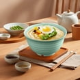 thumbnail image 4 of 17Cm Large Household Wheat Rice Bowl/Japanese Ramen Bowl & Ideal for Students' Instant Noodles Elegant Design, 4 of 5