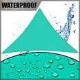thumbnail image 3 of Amgo 13' x 13' x 13' Custom Size Turquoise Triangle Waterproof Sun Shade Sail Order To Make UPF50+ AMTADT12 Canopy Awning, 98% UV Blockage Water Resistant, Backyard Patio Garden (We Customize), 3 of 9