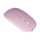 thumbnail image 5 of Ratón óptico inalámbrico recargable de color rosa, silencioso, diseño ergonómico de modo dual de 2,4 G, 5 of 8