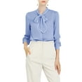 thumbnail image 1 of INSPIRE CHIC Women's Tie Neck Button Down Work Long Sleeves Blouse Shirts, 1 of 6