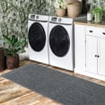 thumbnail image 3 of Tzou Modern Moroccan Shag Runner Rugs 2'x6' for Kitchen, Stain Resistant Thick Throw Floor Covers for Living Room(Dark Gray), 3 of 7