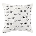 thumbnail image 2 of MAKERS COLLECTIVE Eye and Eyelashes Embroidered Pillow Black, 2 of 3