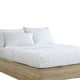 thumbnail image 3 of Set de colcha Benzara Keo King reversible blanco sedoso Tencel, 3 of 6